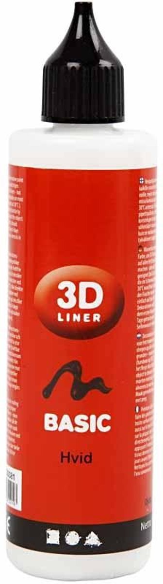 3D liner, wit, 100ml [HOB-30381]